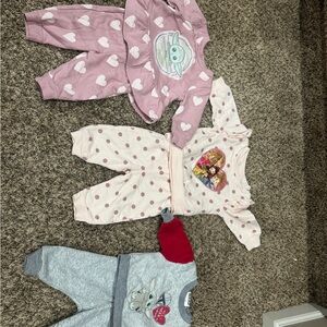 Disney Kids Matching Sets - Pink, Cream, Gray